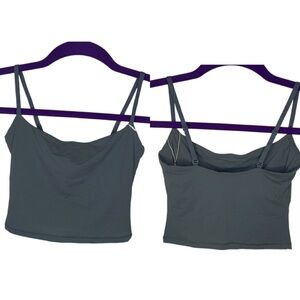 Skims sz Large Gunmetal Fits Everybody Cropped Cami New